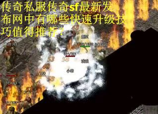 传奇私服传奇sf最新发布网中有哪些快速升级技巧值得推荐？