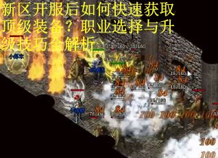 新区开服后如何快速获取顶级装备？职业选择与升级技巧全解析