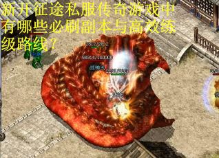 新开征途私服传奇游戏中有哪些必刷副本与高效练级路线？