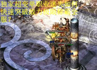 独家超变单职业迷失如何快速突破战力极限称霸全服? 独家超变单职业迷失如何快速突破战力极限称霸全服?