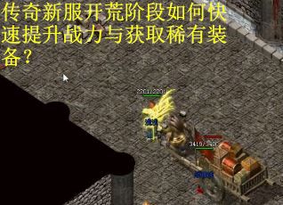 传奇新服开荒阶段如何快速提升战力与获取稀有装备？