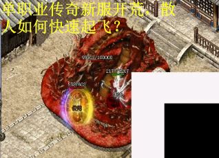 单职业传奇新服开荒，散人如何快速起飞？