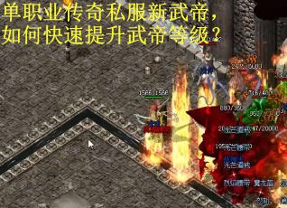 单职业传奇私服新武帝，如何快速提升武帝等级？