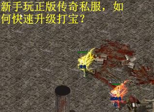 新手玩正版传奇私服，如何快速升级打宝？
