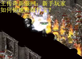 王传奇新服网：新手玩家如何快速升级打宝？