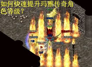 如何快速提升玛雅传奇角色等级？